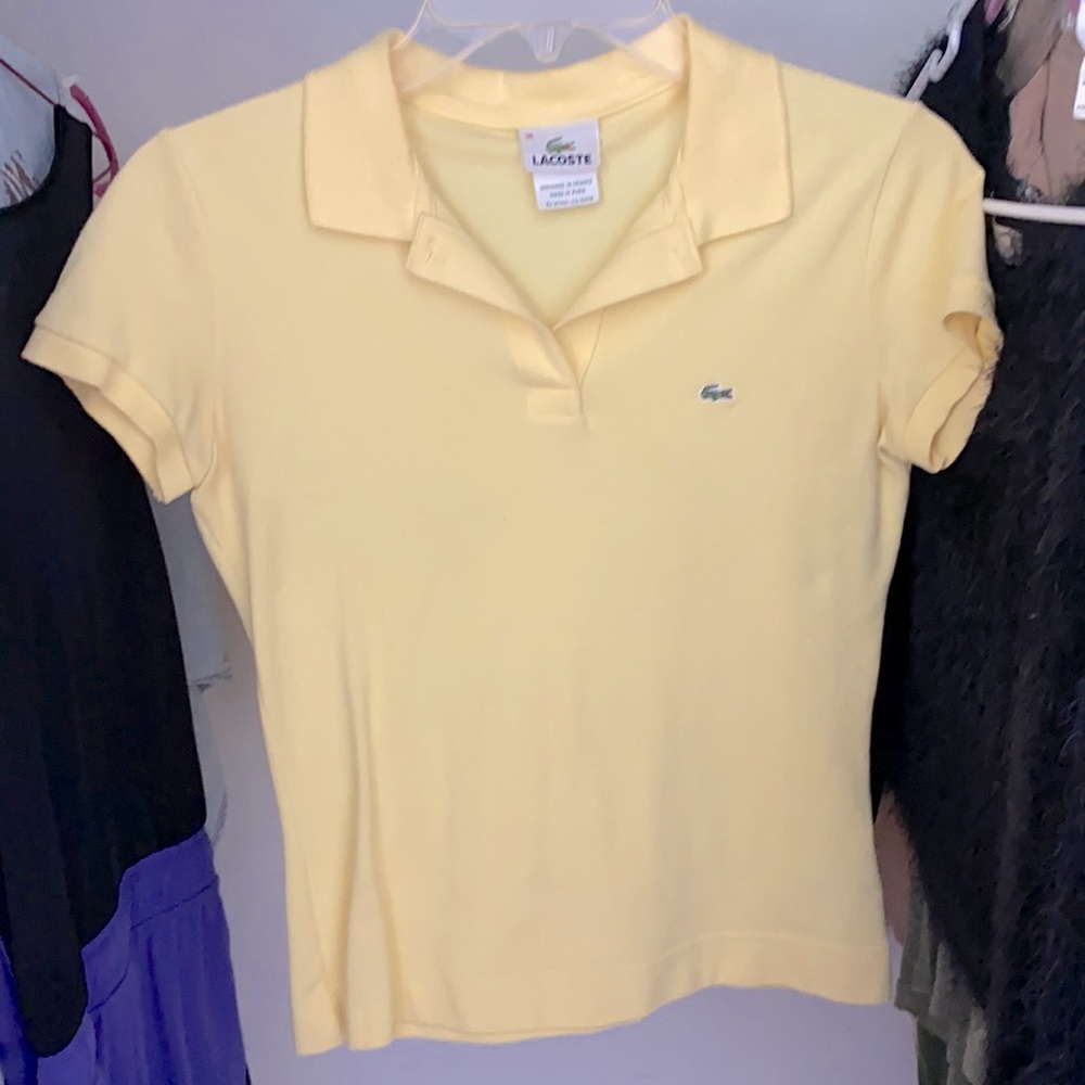 Yellow Lacoste Polo